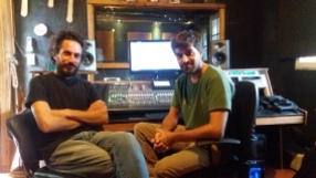 Con Rodrigo Pereyra en Estudios Monsarca. Ostende (2016)